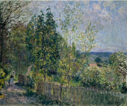 Reproduction du tableau « La route des bois - Alfred Sisley » par Alpha Reproduction en peinture à l’huile