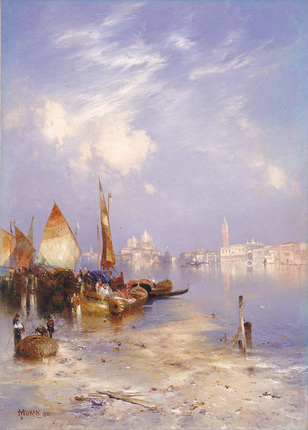 Une vue de Venise - Thomas Moran