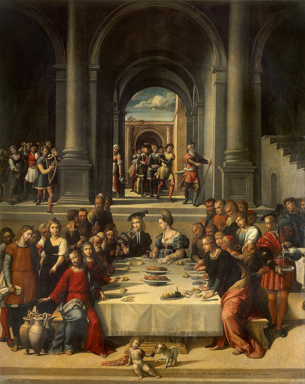 Les Noces de Cana - Benvenuto Tisi