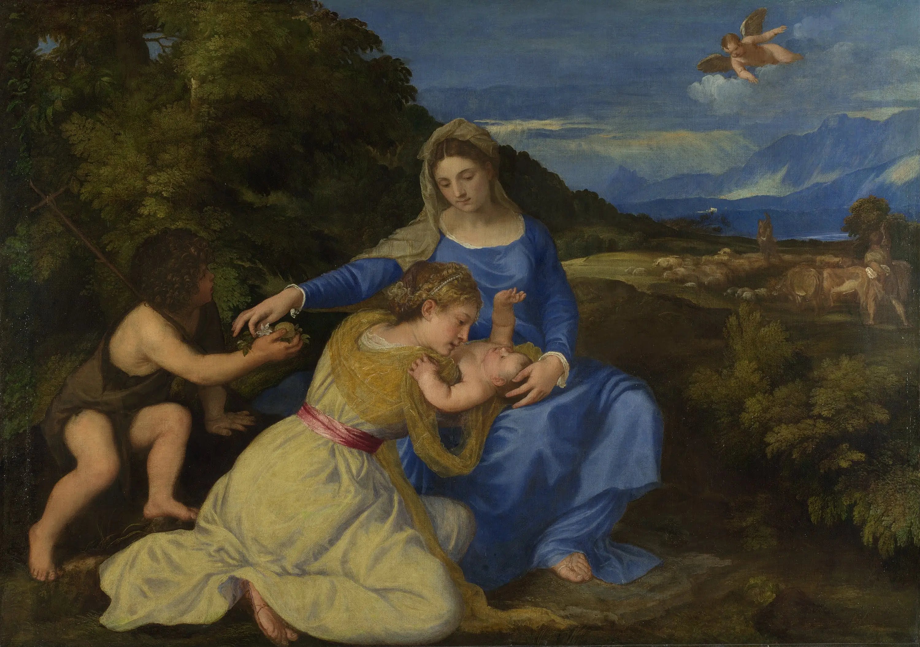 Vierge Aldobrandini - Titian - Alpha Reproduction