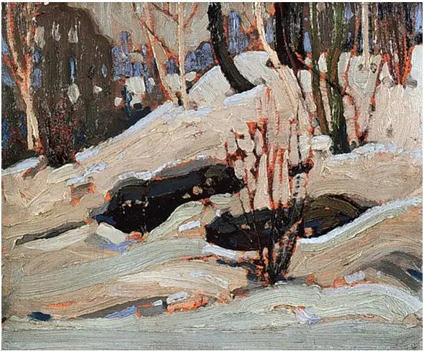 Dégel: bancs de neige - Tom Thomson - Alpha Reproduction