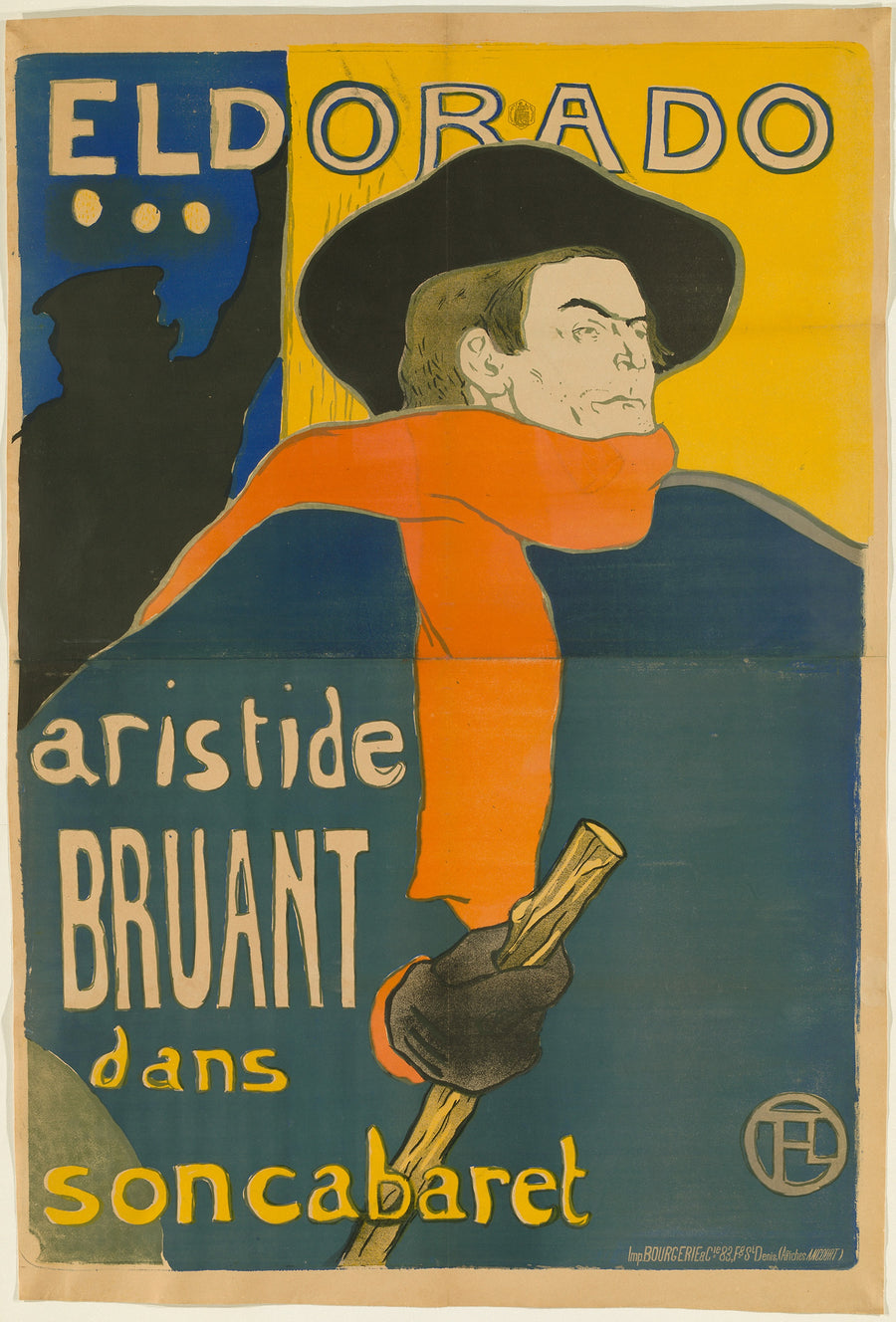 Eldorado : Aristide Bruant dans son cabaret — Henri de Toulouse-Lautrec
