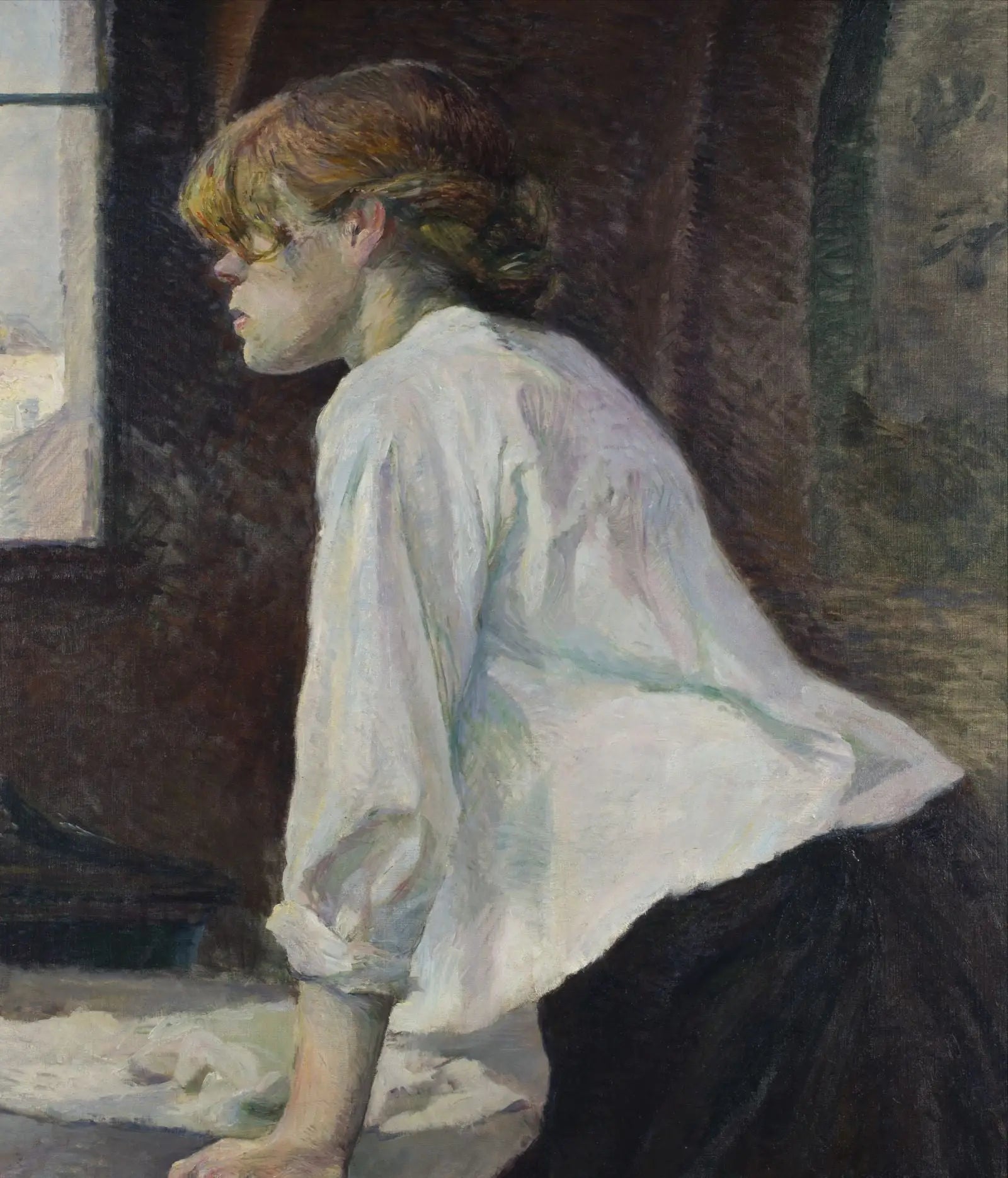 Reproduction du tableau « La Blanchisseuse - Henri de Toulouse-Lautrec » par Alpha Reproduction en peinture à l’huile