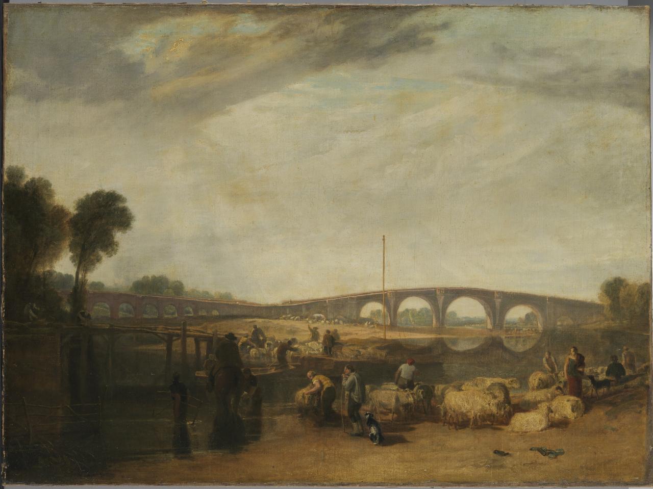 Reproduction du tableau « Walton bridges - J. M. W. Turner » par Alpha Reproduction en peinture à l’huile