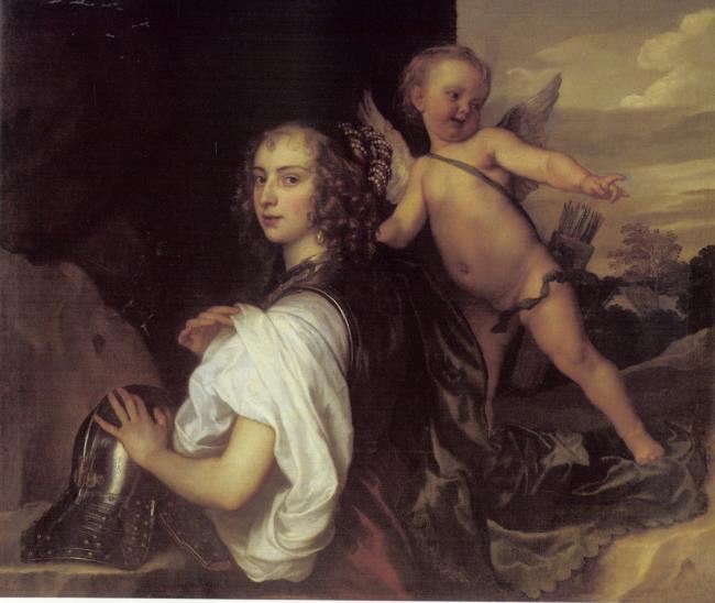 Portrait de Margaret Lemon dans le rôle d'Erminia - Antoine van Dyck