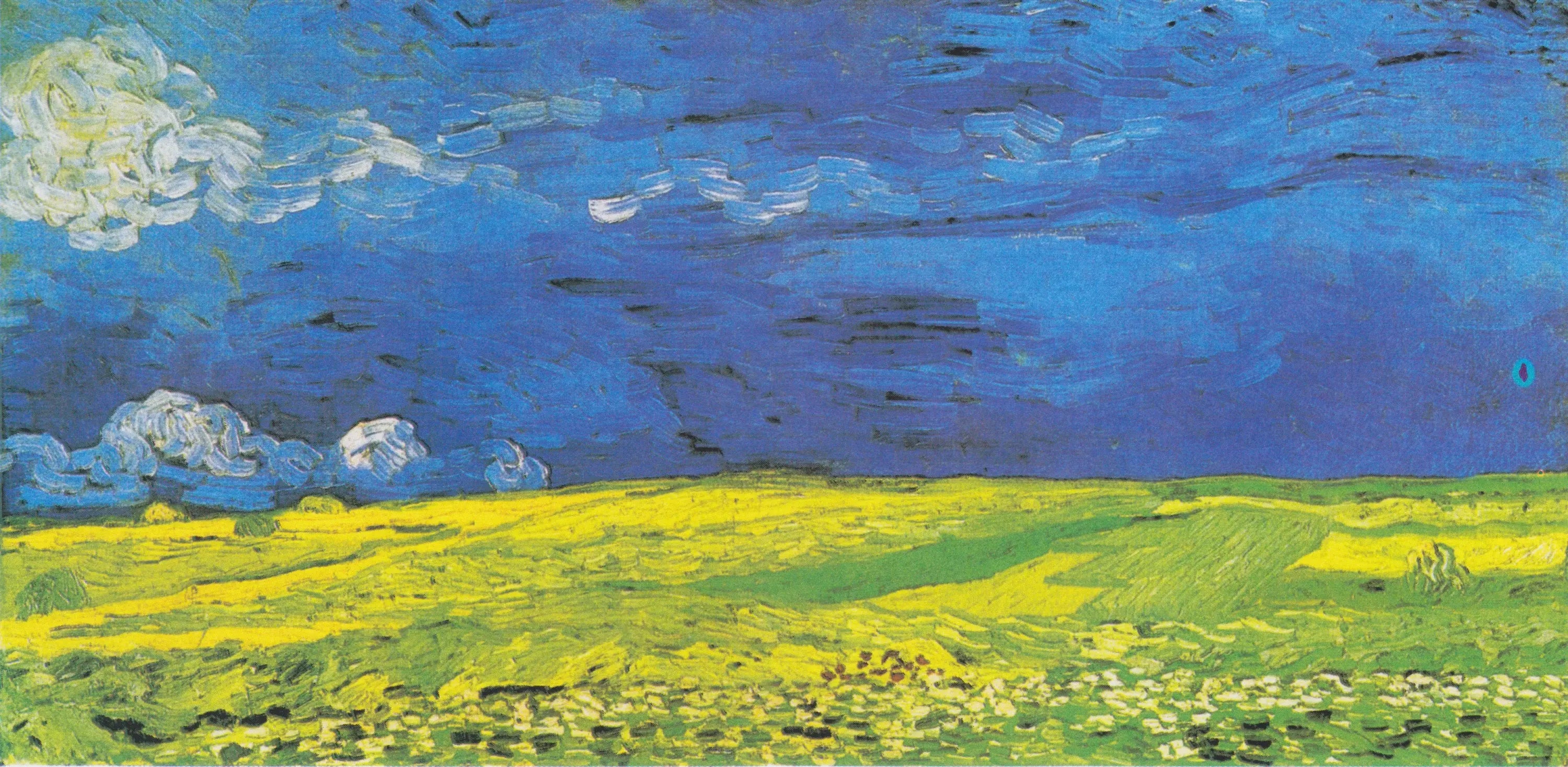 Reproduction du tableau « Champ de blé sous les nuages d'orage - Vincent van Gogh » par Alpha Reproduction en peinture à l’huile