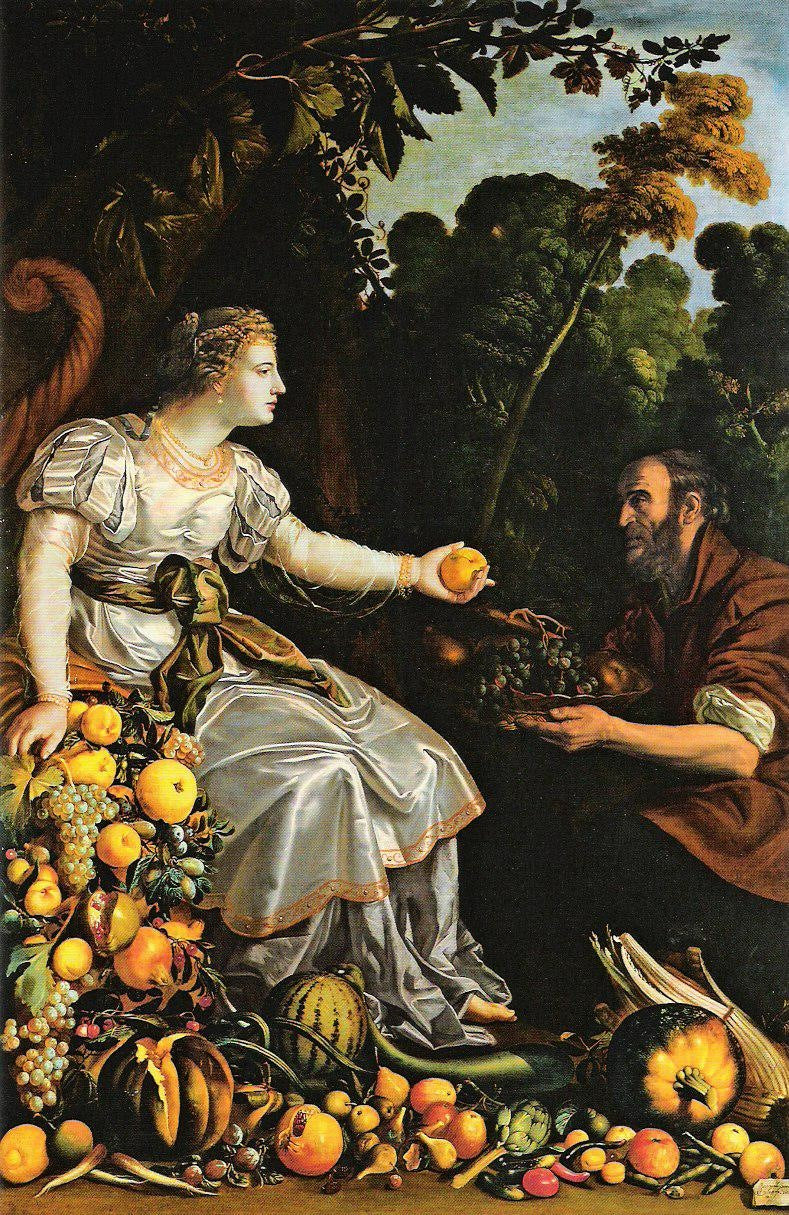 Vertumne et Pomone - Juan van der Hamen