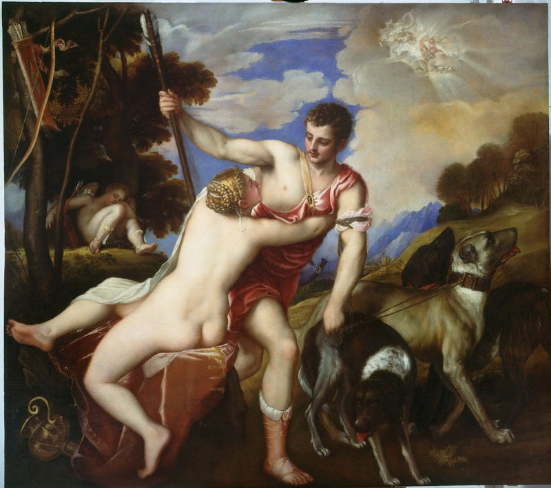 فينوس وأدونيس - تيتيان