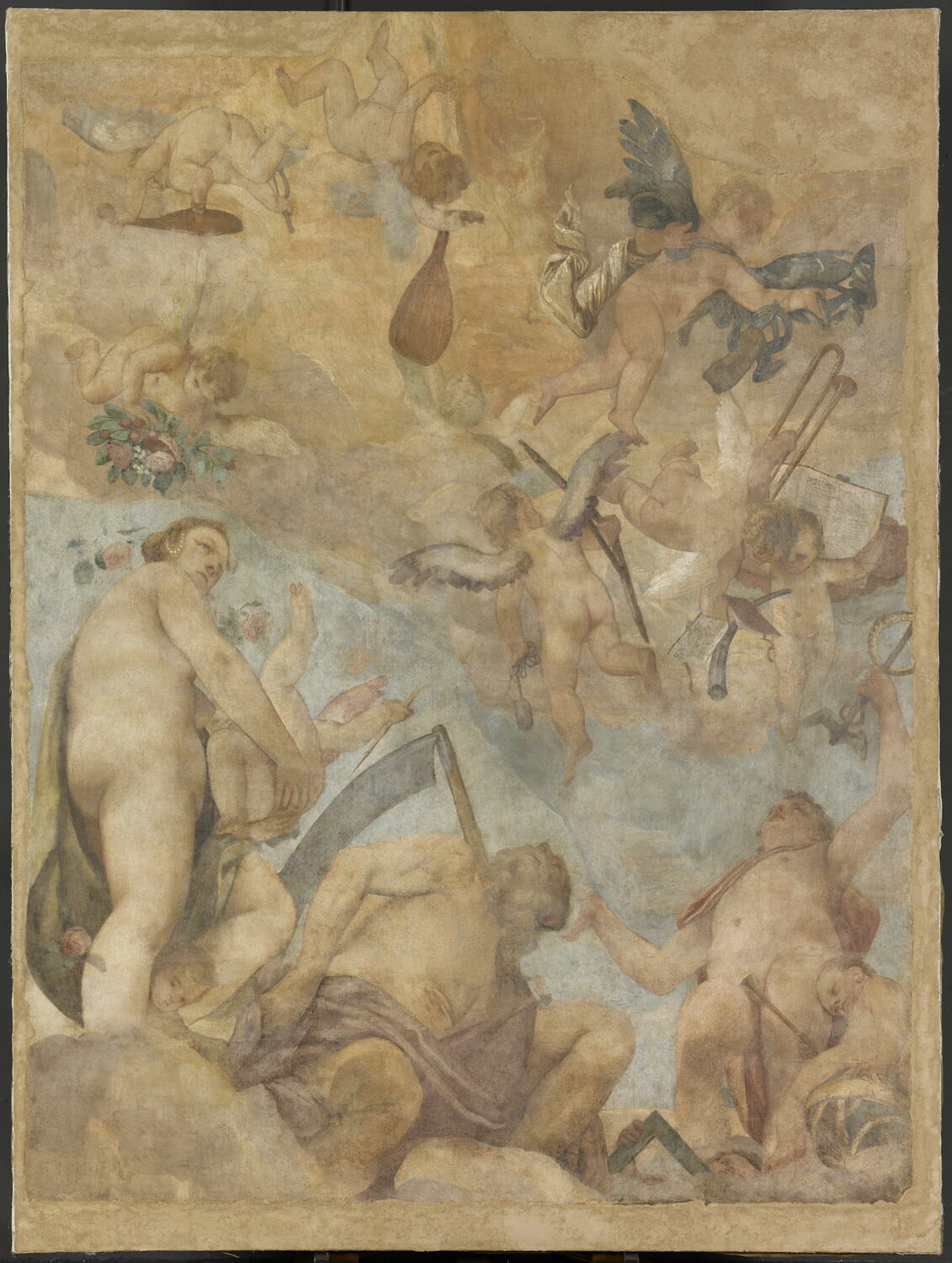 Les Dieux de l'Olympe : Vénus, Saturne et Mercure - Paul Véronèse