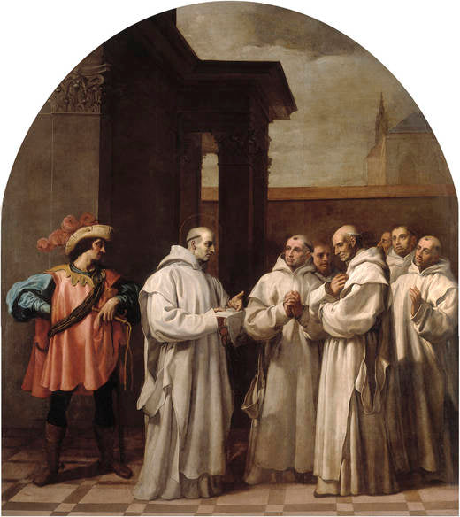 Le pape Urbain II appelle saint Bruno à Rome - Vincenzo Carducci