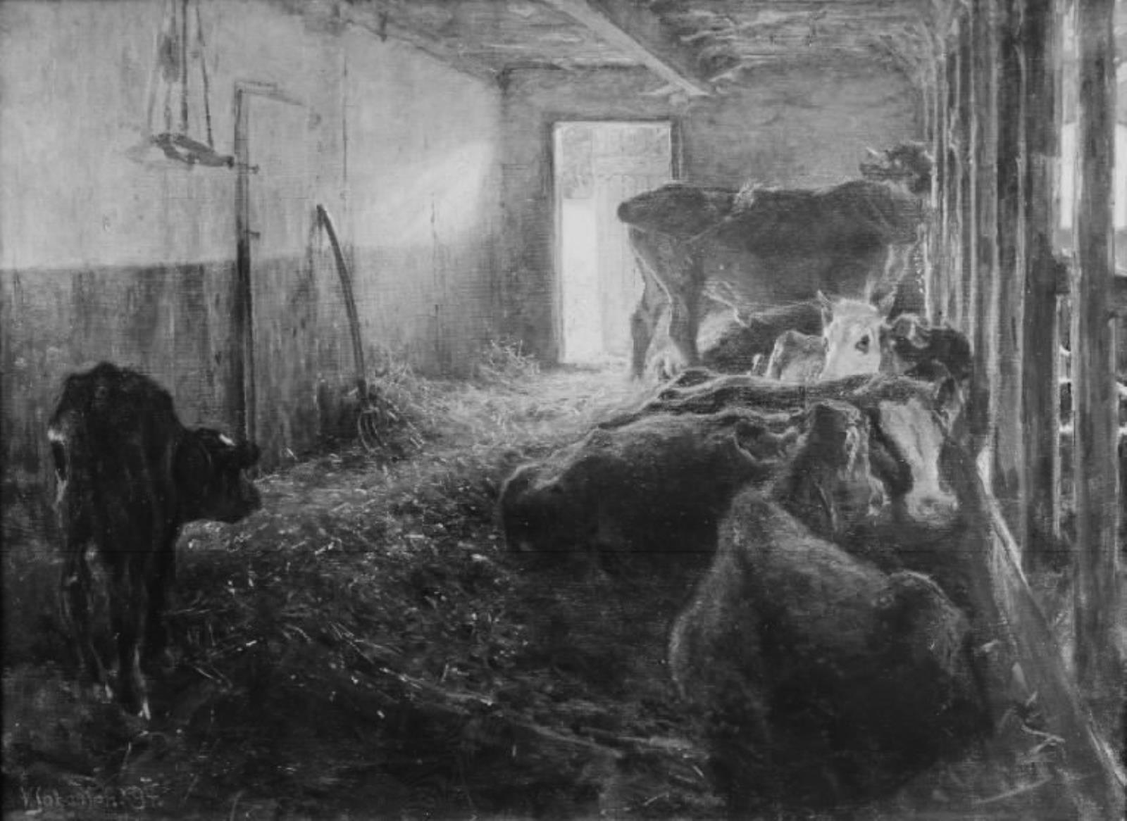 Une étable - Viggo Johansen