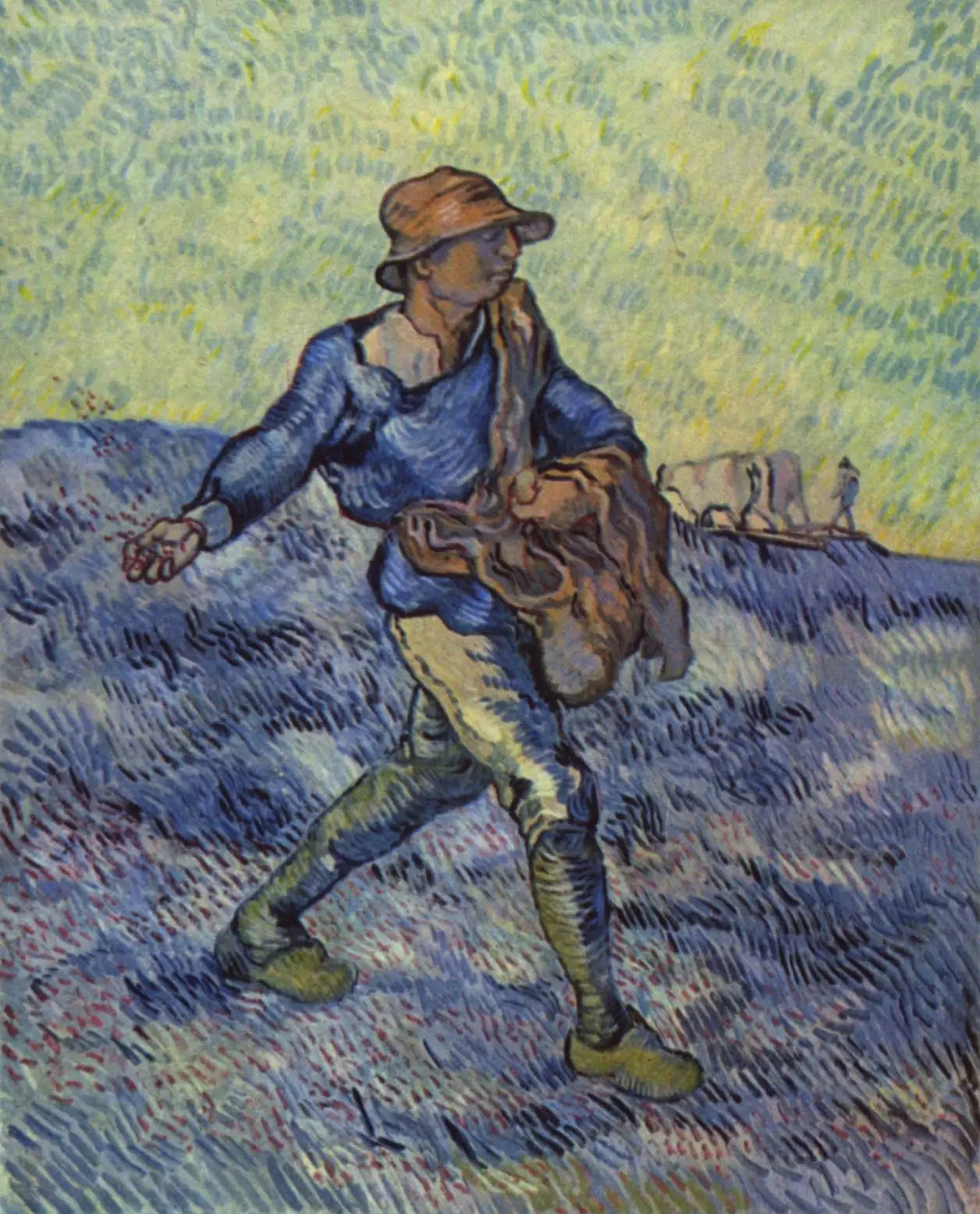 Reproduction du tableau « Semeur, Le (d'après Millet) - Vincent van Gogh » par Alpha Reproduction en peinture à l’huile