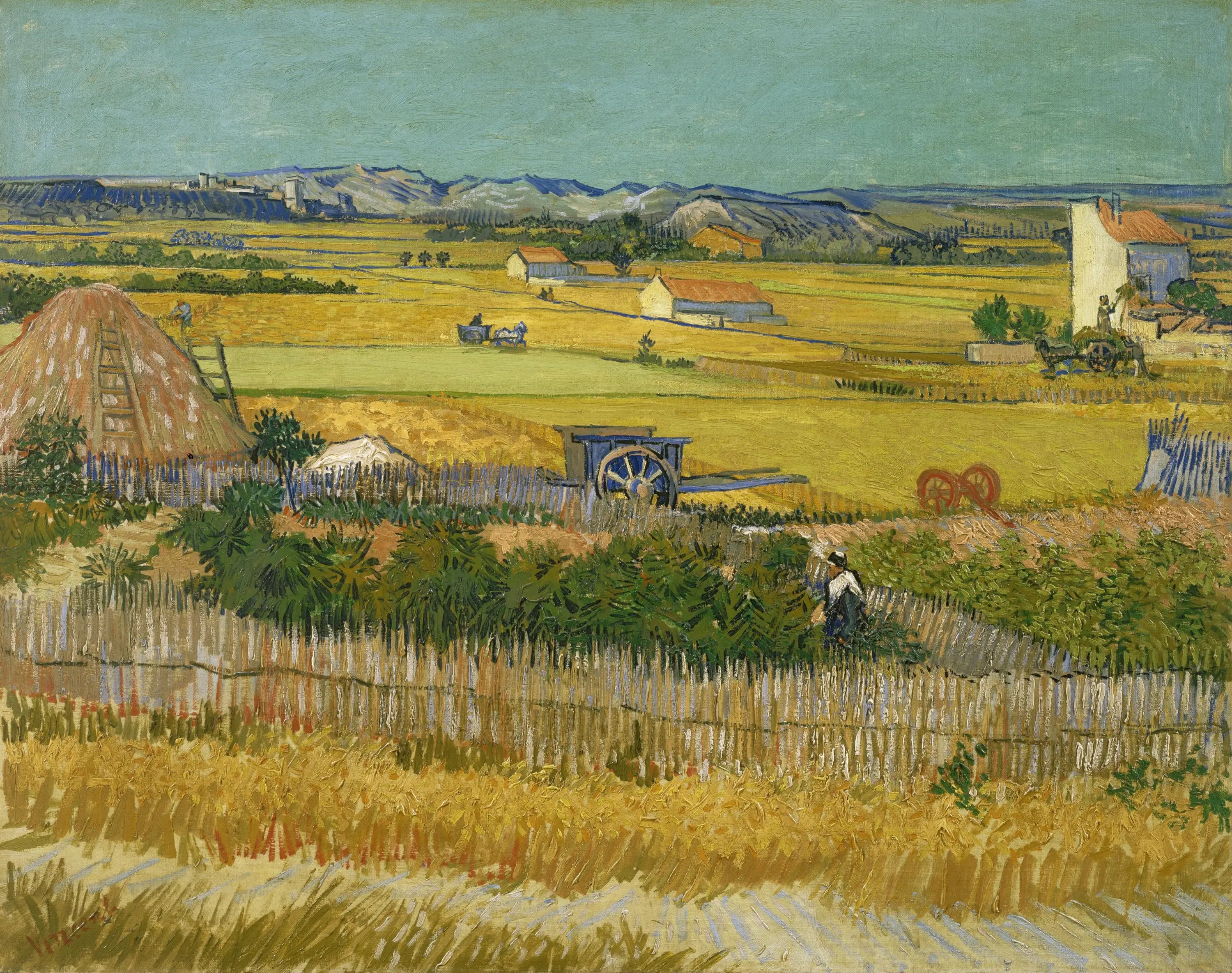 Reproduction du tableau « La Moisson - Vincent van Gogh » par Alpha Reproduction en peinture à l’huile