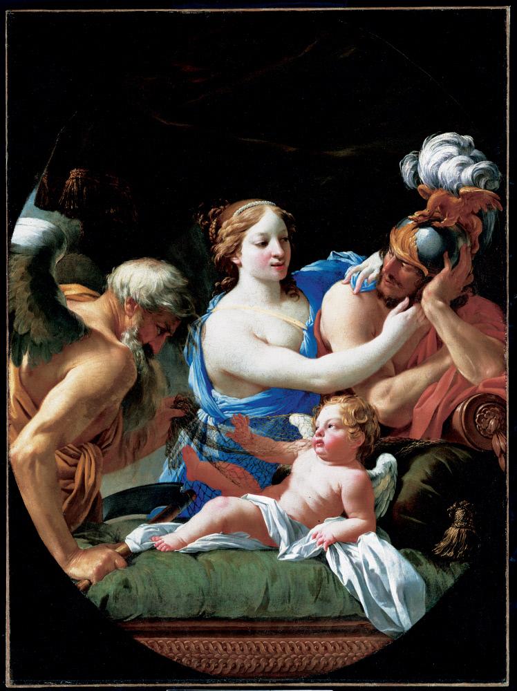 allégorie avec Vénus, Cupidon et Chronos - Simon Vouet