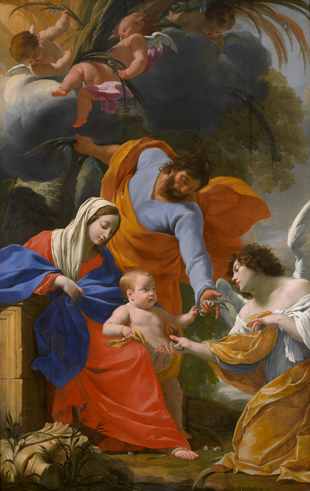 Le Repos de la Sainte famille - Simon Vouet