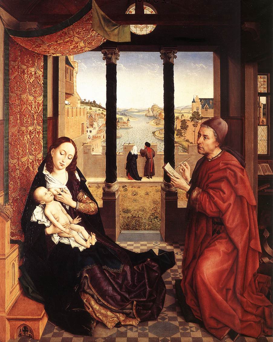 Saint Luc dessinant le portrait de la Madone - Rogier van der Weyden