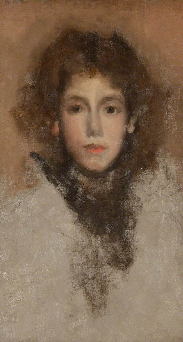 Reproduction du tableau « Petit bourgeon de genévrier (Lizzie Willis) - James Abbott McNeill Whistler » par Alpha Reproduction en peinture à l’huile