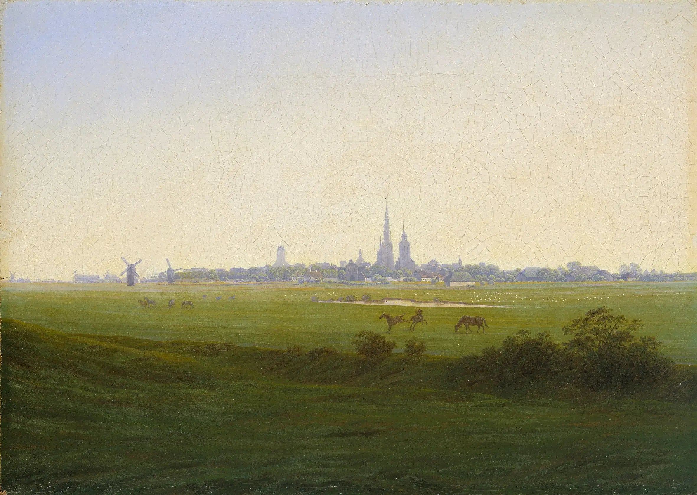 Reproduction du tableau « Près de Greifswald - Caspar David Friedrich » par Alpha Reproduction en peinture à l’huile