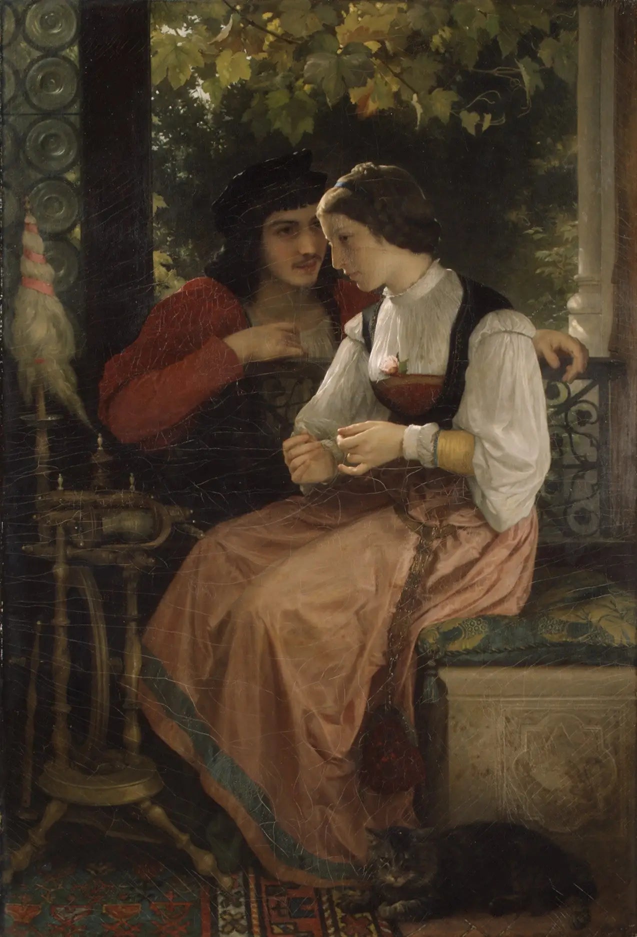 Reproduction du tableau « La Proposition - Bouguereau » par Alpha Reproduction en peinture à l’huile