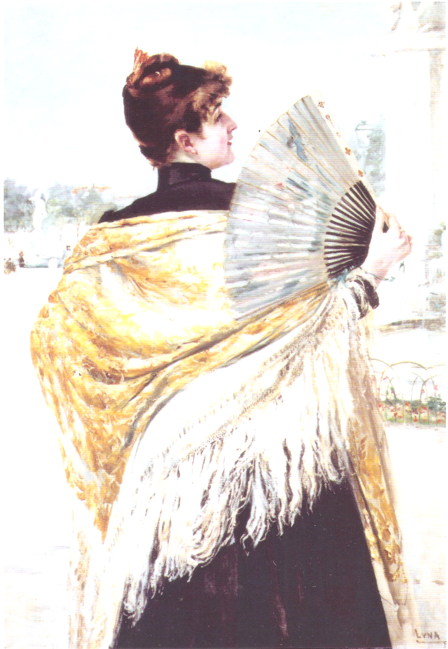 Femme au châle de Manille — Juan Luna, vers 1890, Huile sur toile