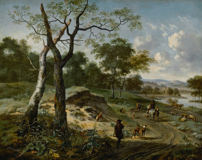 Paysage avec une rue - Adriaen van de Velde