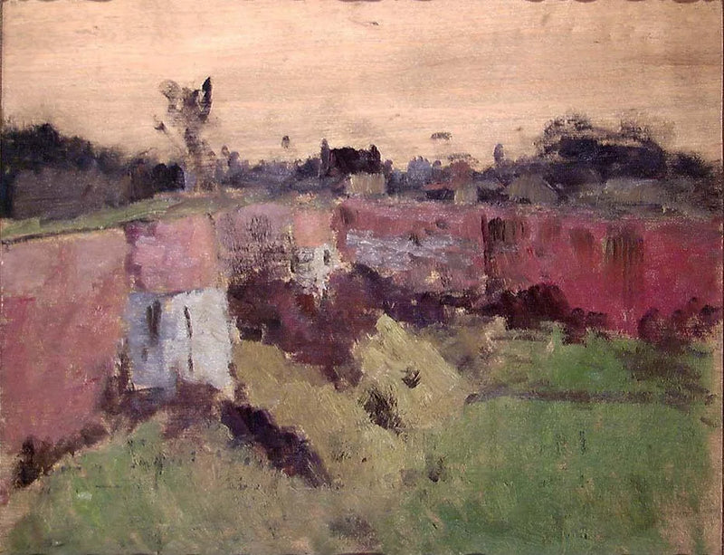 À l'extérieur des remparts de Montreuil - Frits Thaulow