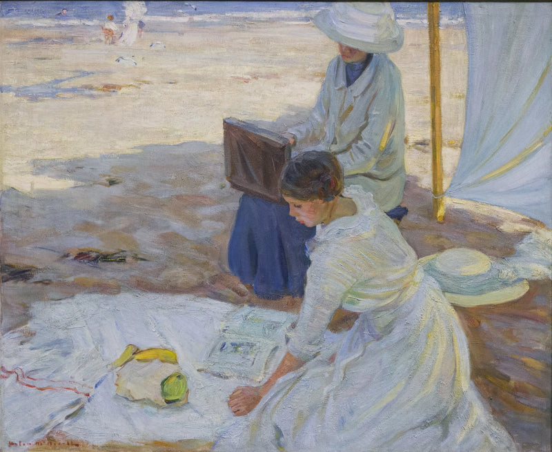 À l'ombre de la tente - Helen McNicoll