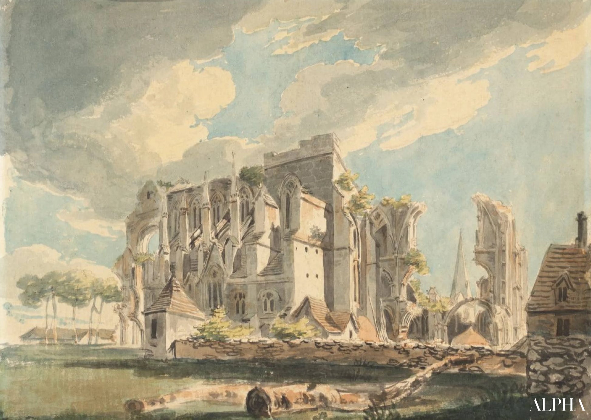 Abbaye de Malmesbury - William Turner - Reproductions de tableaux et peintures haut de gamme