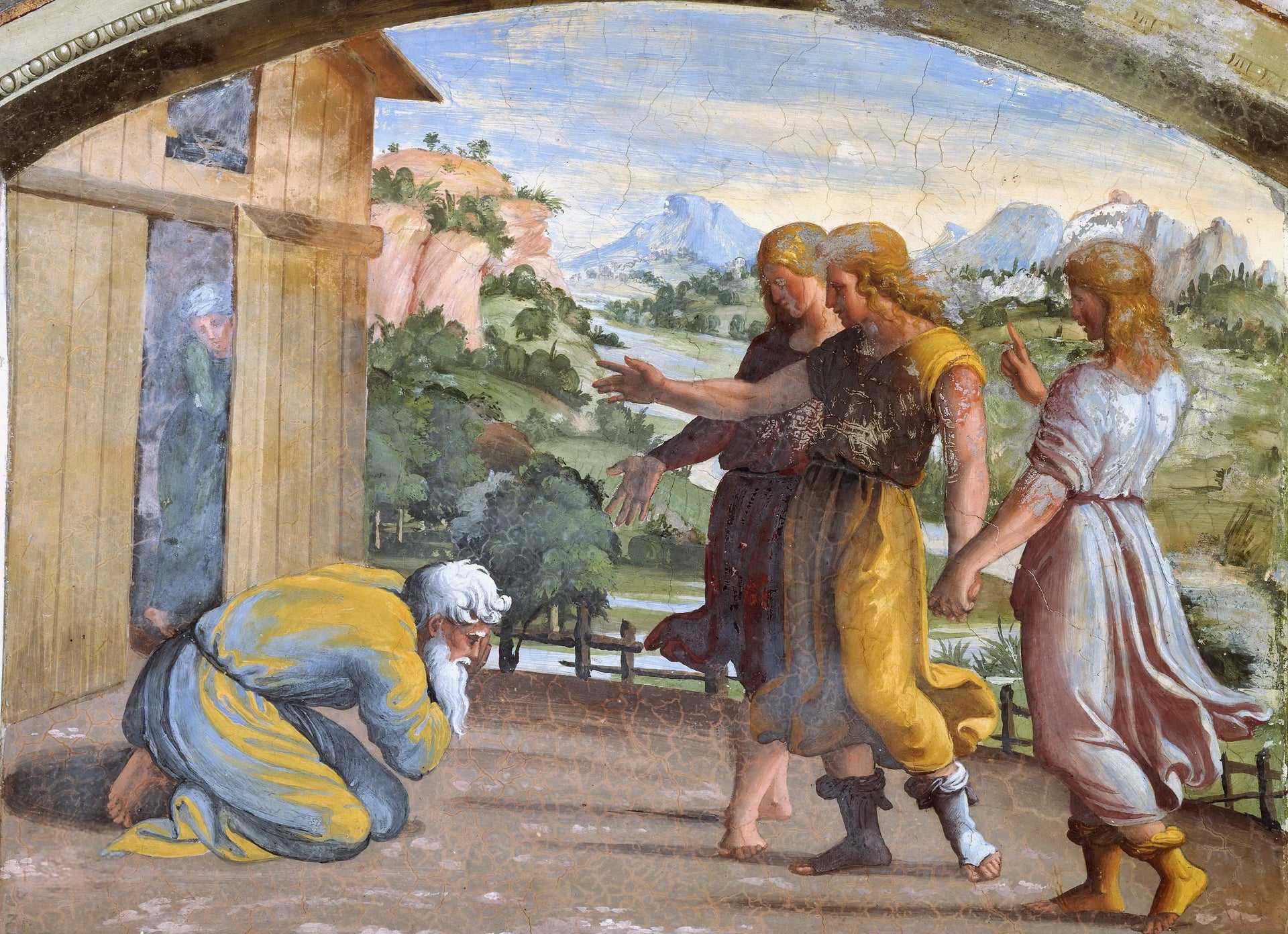 Abraham et les trois anges - Raphaël Sanzio