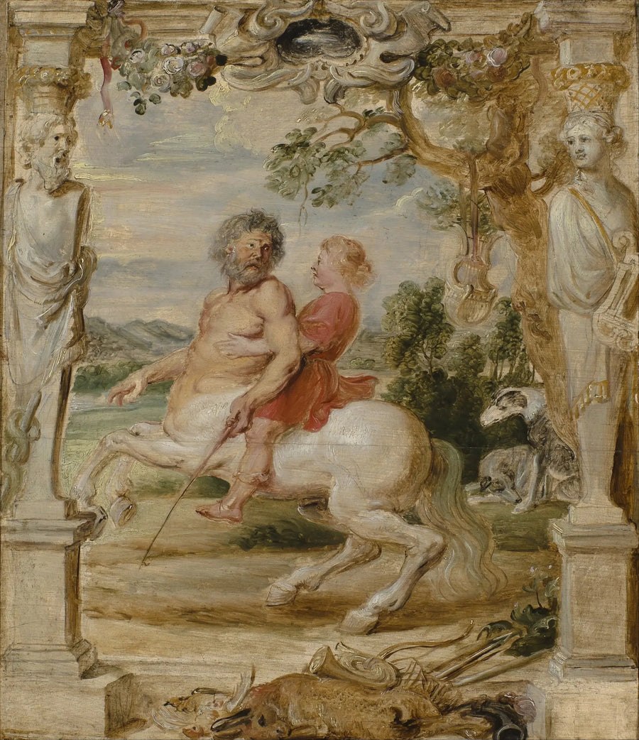 Achille éduqué par le centaure Chiron - بيتر بول روبنز