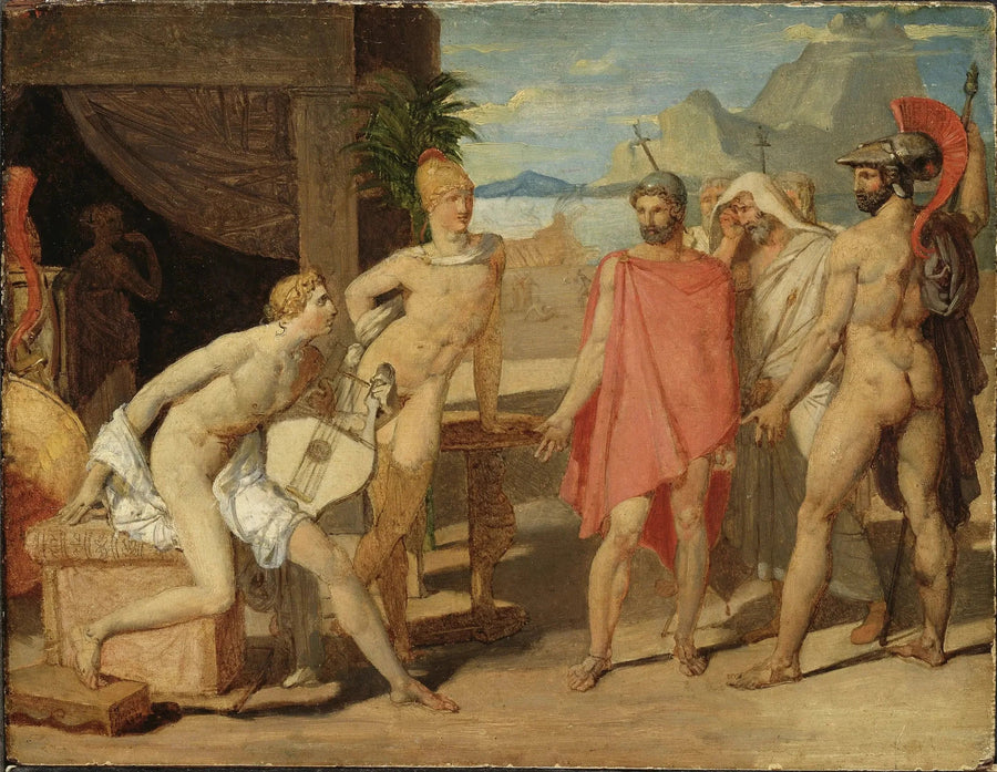 أخيل يستقبل سفراء أجاممنون - جان أوغست دومينيك إنجرس