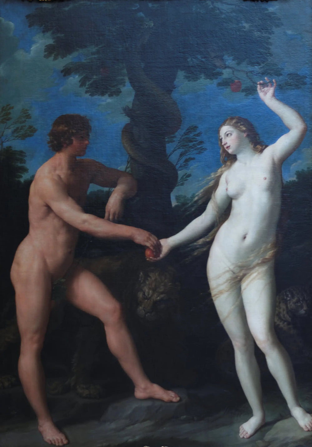Adam et Ève au Paradis - Guido Reni image 1 reproduction artisanale de tableau