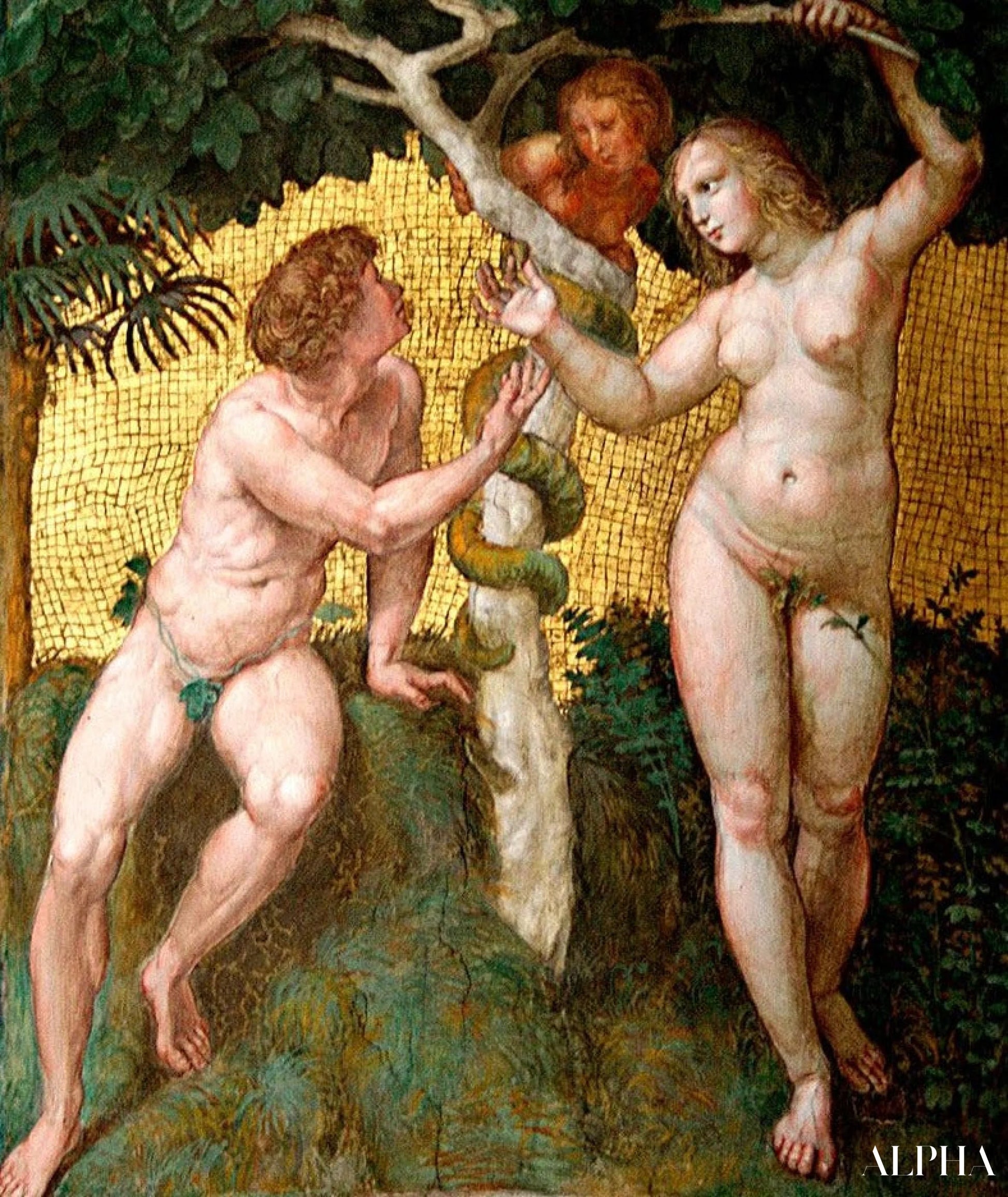 Adam et Eve - Raphaël (peintre) - Reproductions de tableaux et peintures haut de gamme