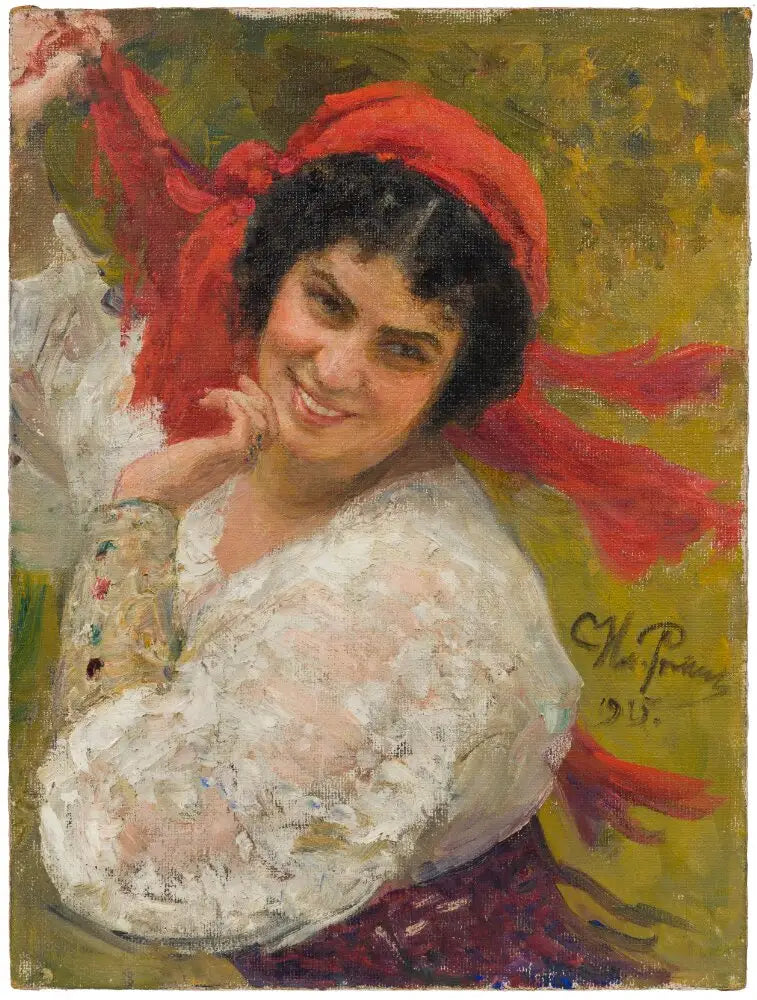 أديلايد فون سكيلوندز، 1882-1969، عاملة، معلمة، هدية مع فلاديسلاف سكيلوندز - إيليا ريبين