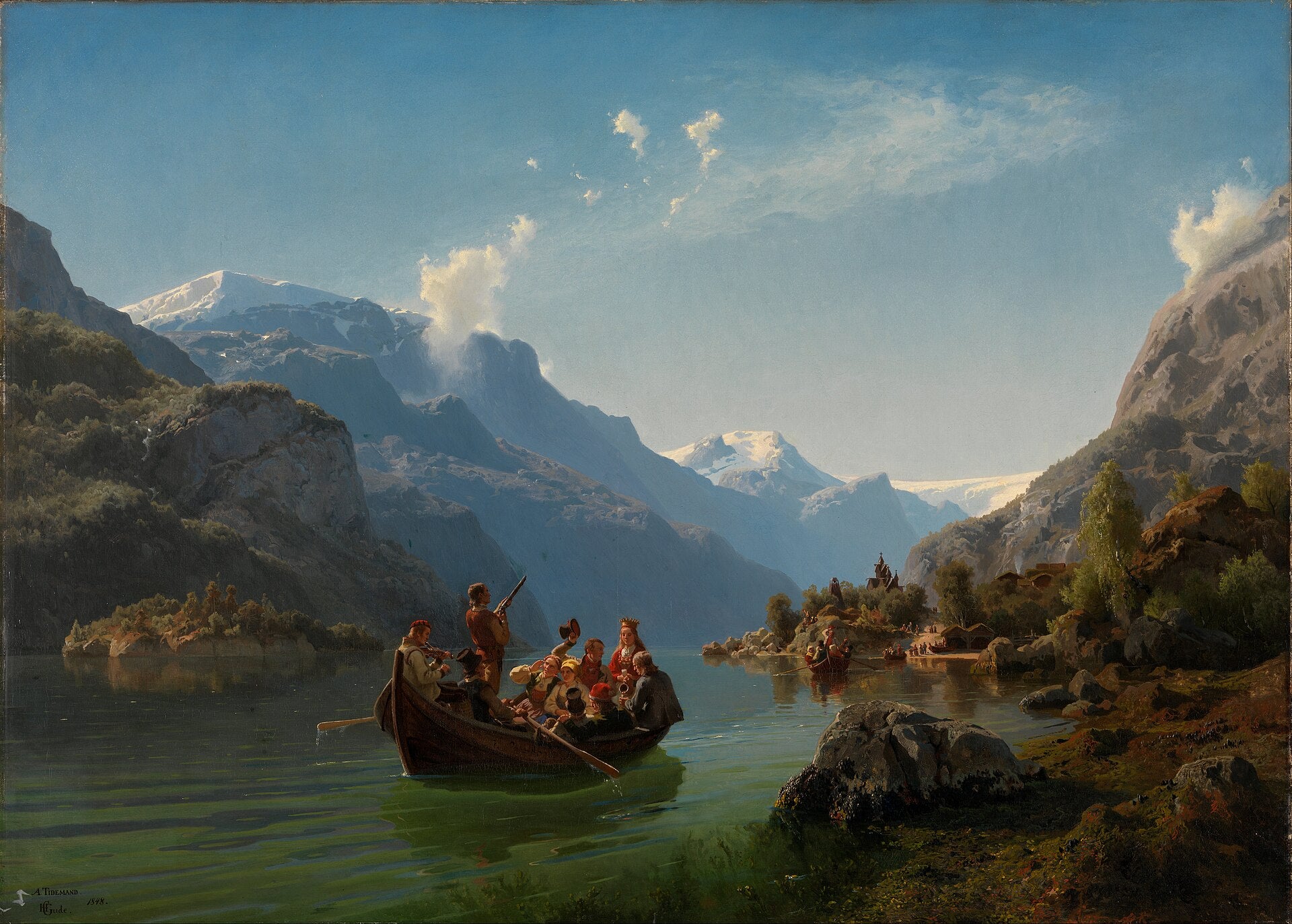 La Procession nuptiale à Hardanger - Adolph Tidemand et Hans Gude
