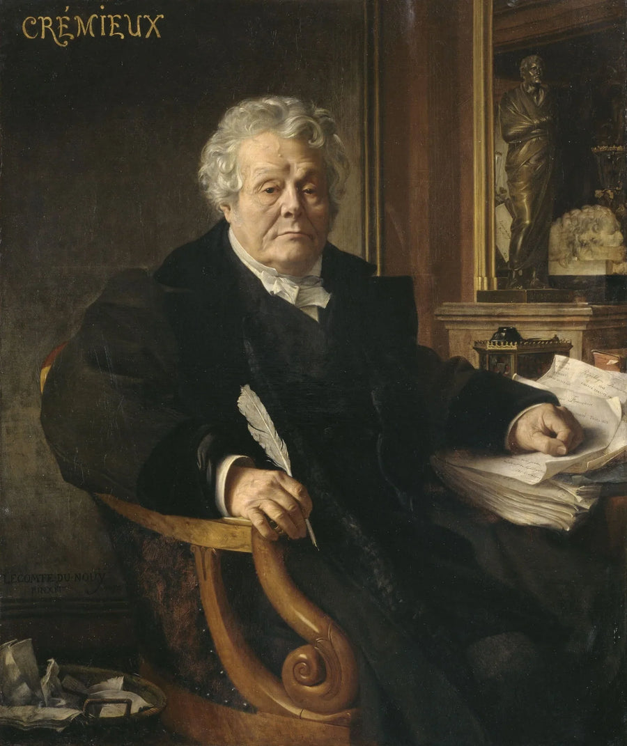 Adolphe Crémieux - Jean-Jules-Antoine Lecomte du Nouÿ image 1 reproduction de peinture à l’huile