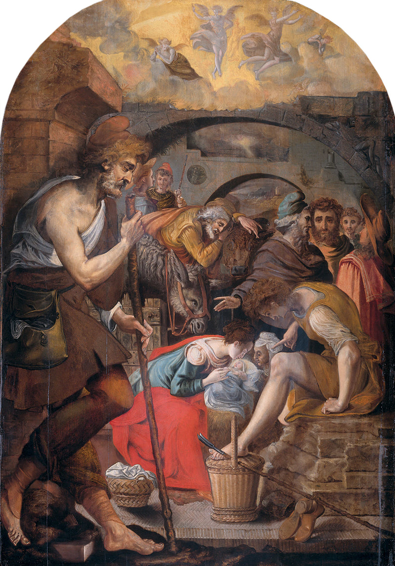 L'Adoration des bergers. - Anthonie Blocklandt van Montfoort