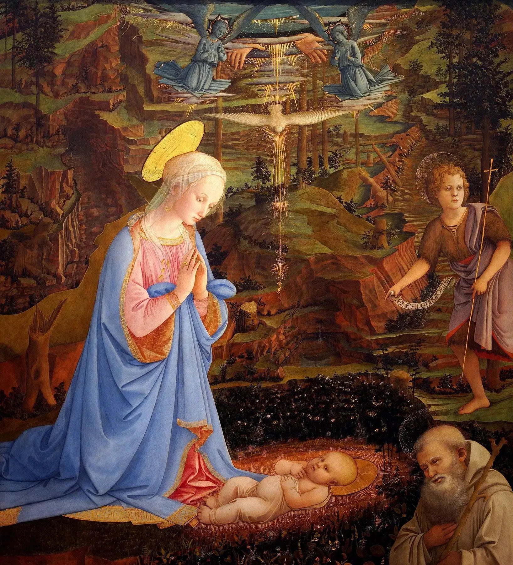 Adoration Camaldoli - Fra Filippo Lippi image 1 copie peinte à la main à l’huile