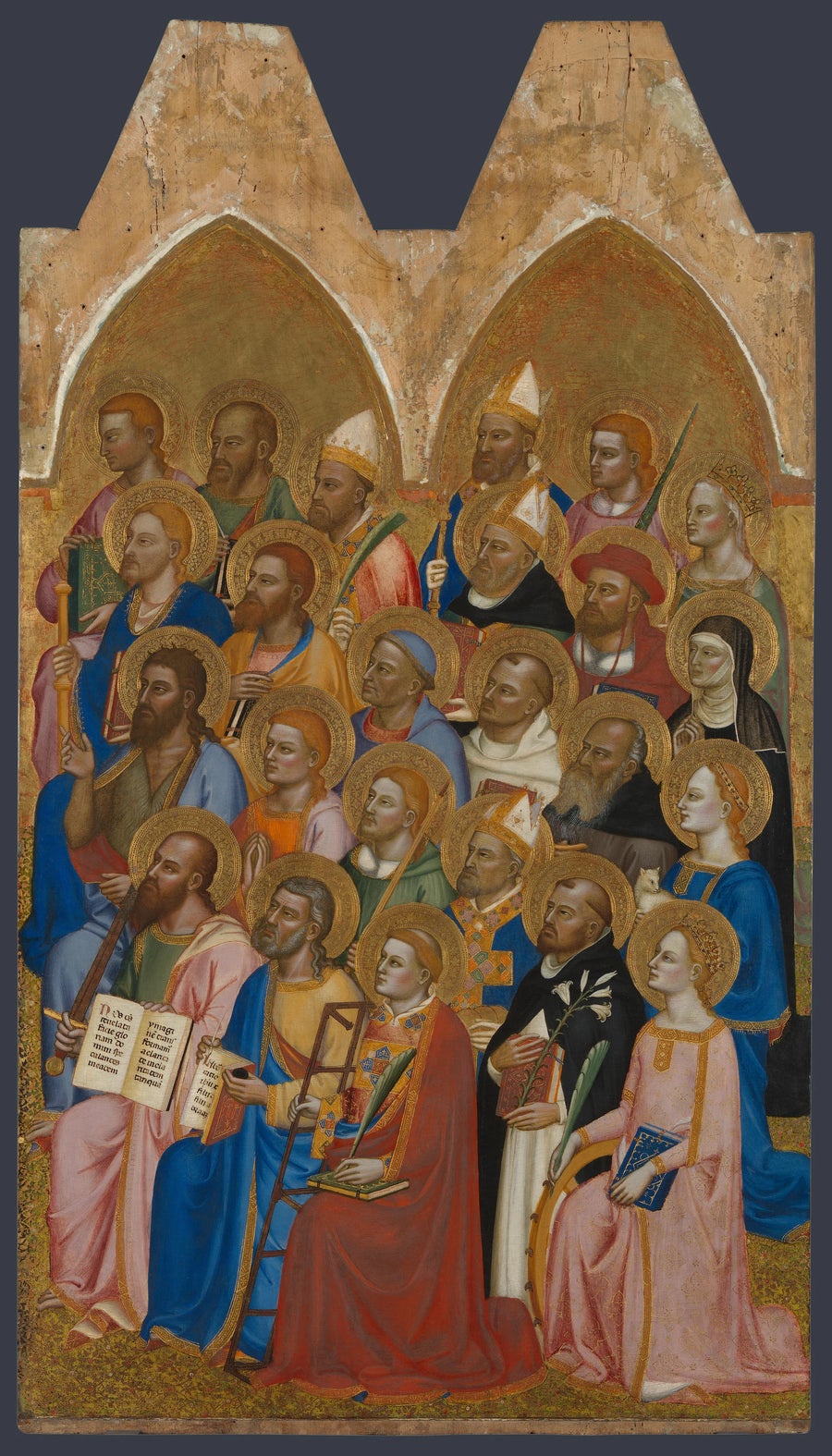 Adorer les saints : panneau du niveau principal droit - Jacopo di Cione