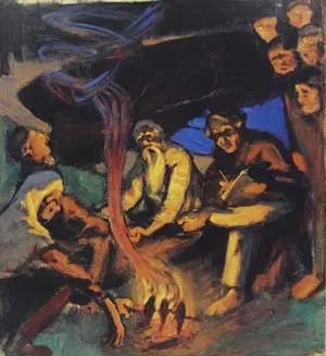 Lönnrot et les chanteurs de runes - Akseli Gallen-Kallela