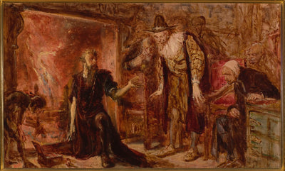 Alchimiste Sendivogius et Sigismond III croquis - Jan Matejko - Alpha Reproduction