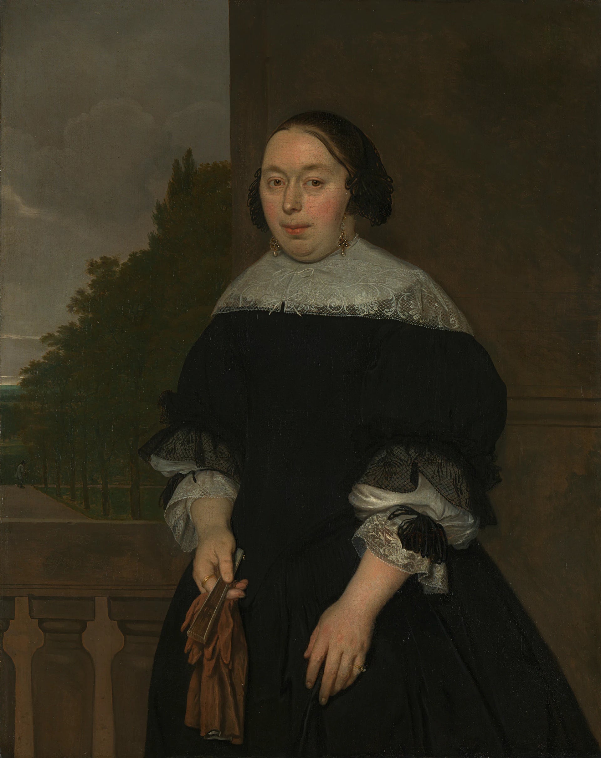Aletta van Ravensberg (1635-77). Épouse de Jan van Nes - Ludolf Leendertsz. de Jongh