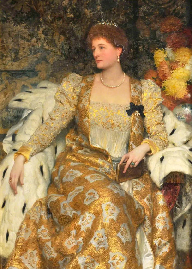 أليس آن غراهام-مونتغمري، دوقة باكنغهام و تشاندوس وكونتيسة إيغرتون من تاتون (1847-1931) - فرانك برنارد ديكسي