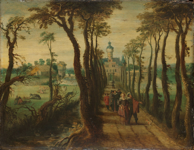 L'allée - Artiste inconnu du Rijksmuseum