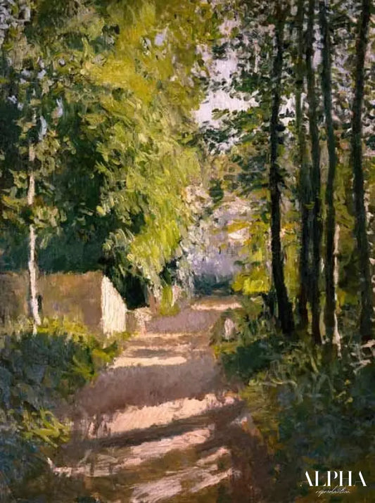 Allée sous-bois - Caillebotte - Reproductions de tableaux et peintures haut de gamme