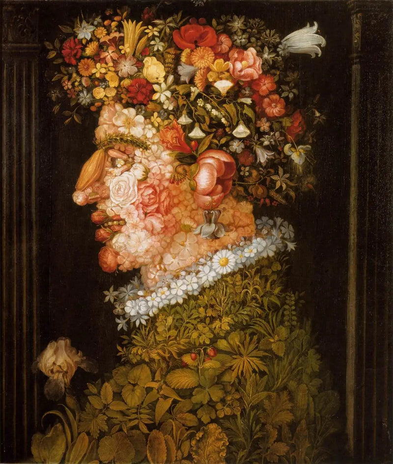 تمثيل الربيع - جيuseppe Arcimboldo