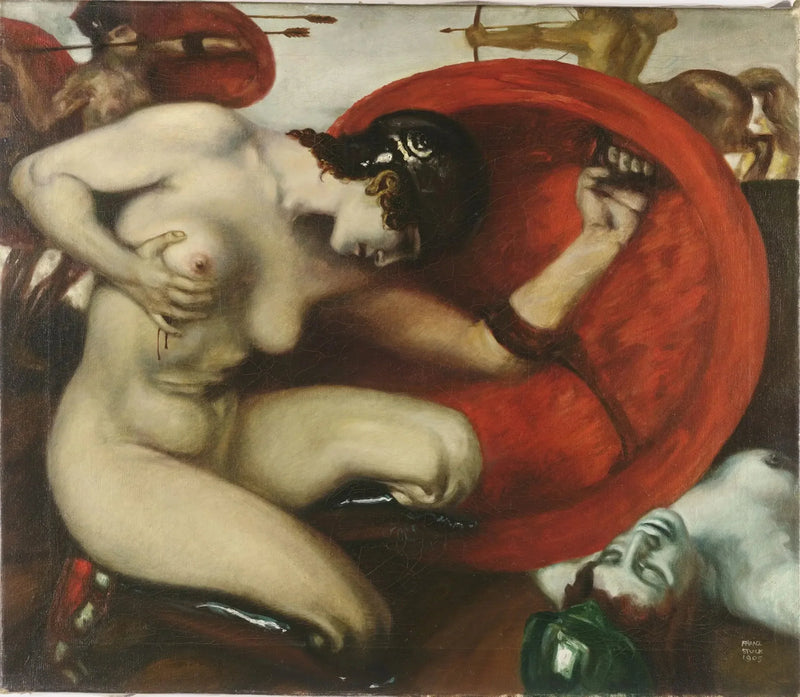 أمازون مصابة - Franz von Stuck