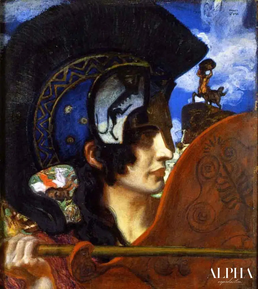 Amazone en Combat - Franz Von Stuck Reproductions de tableaux à la peinture à l’huile