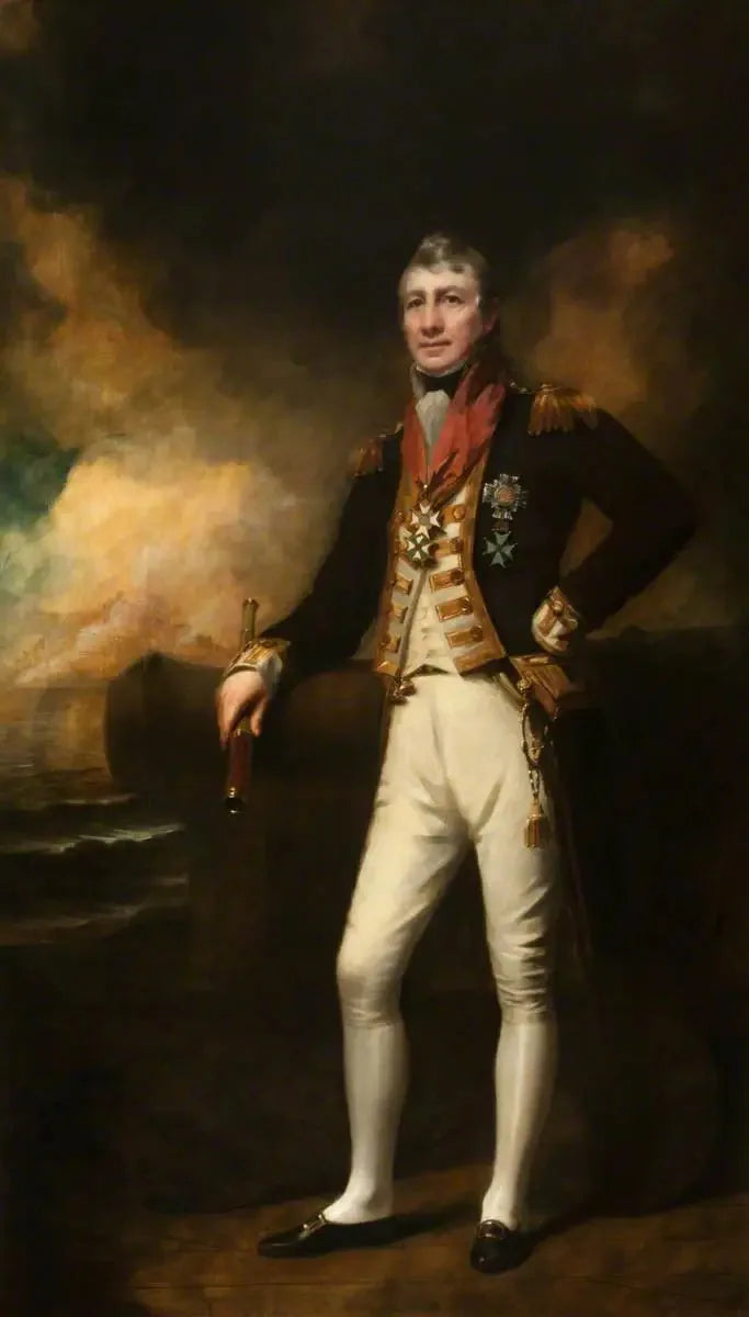 Amiral Sir David Milne (1763–1845) - Henry Raeburn image 1 reproduction artisanale de tableau