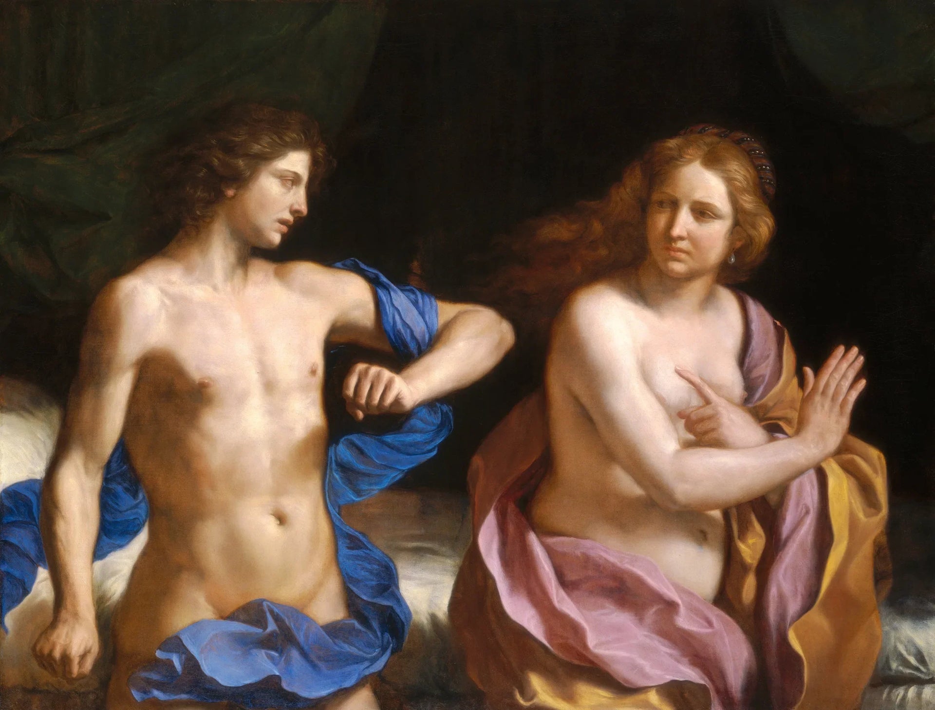 Amnon et Tamar - Guercino image 1 reproduction artisanale de tableau